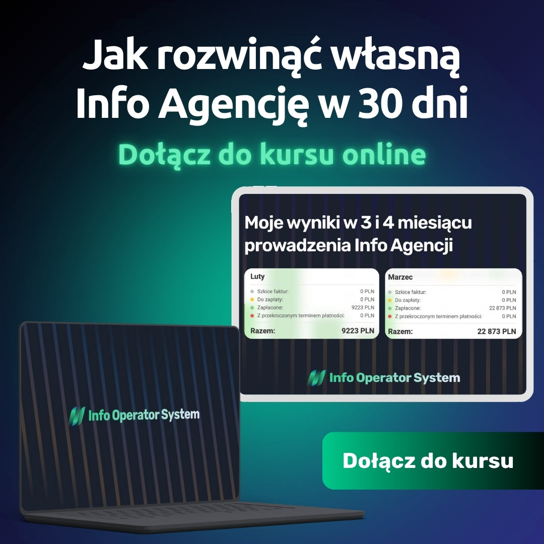 Info Operator System — Wystartuj z Info Agencją w 30 dni